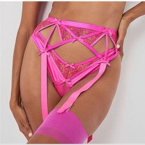 NWT For Love and Lemons Berry Soutache Garter, XXS